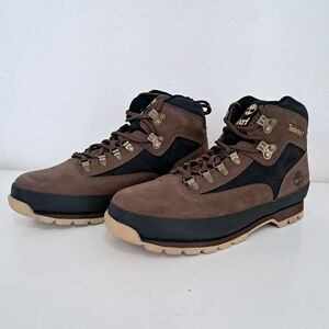 Timberland Men's Euro Hiker Mid Boots Dark Brown Nubuck